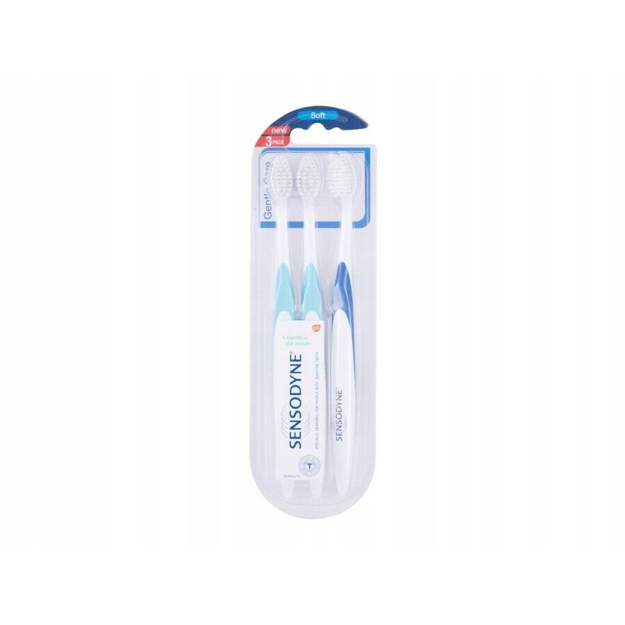 SENSODYNE Gentle Care Soft - Triopack 1×3 pcs, toothbrush