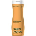 ATTITUDE Shampooing naturel Super feuilles avec effet détoxifiant - brillance et volume pour cheveux fins 1×473 ml, shampooing naturel