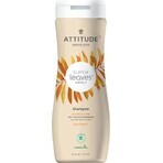 ATTITUDE Shampooing naturel Super feuilles avec effet détoxifiant - brillance et volume pour cheveux fins 1×473 ml, shampooing naturel