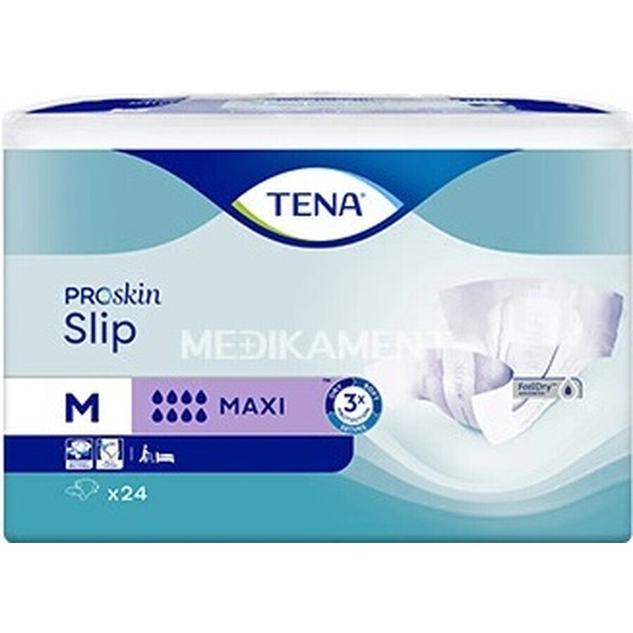 TENA Maxi Slip M 1×24 pezzi, slip per pannolini