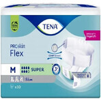 TENA Flex Super M 1×30 pezzi, slip per incontinenza con elastico in vita a sgancio rapido