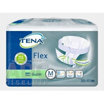 TENA Flex Super M 1×30 pezzi, slip per incontinenza con elastico in vita a sgancio rapido