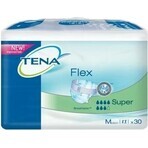 TENA Flex Super M 1×30 pezzi, slip per incontinenza con elastico in vita a sgancio rapido