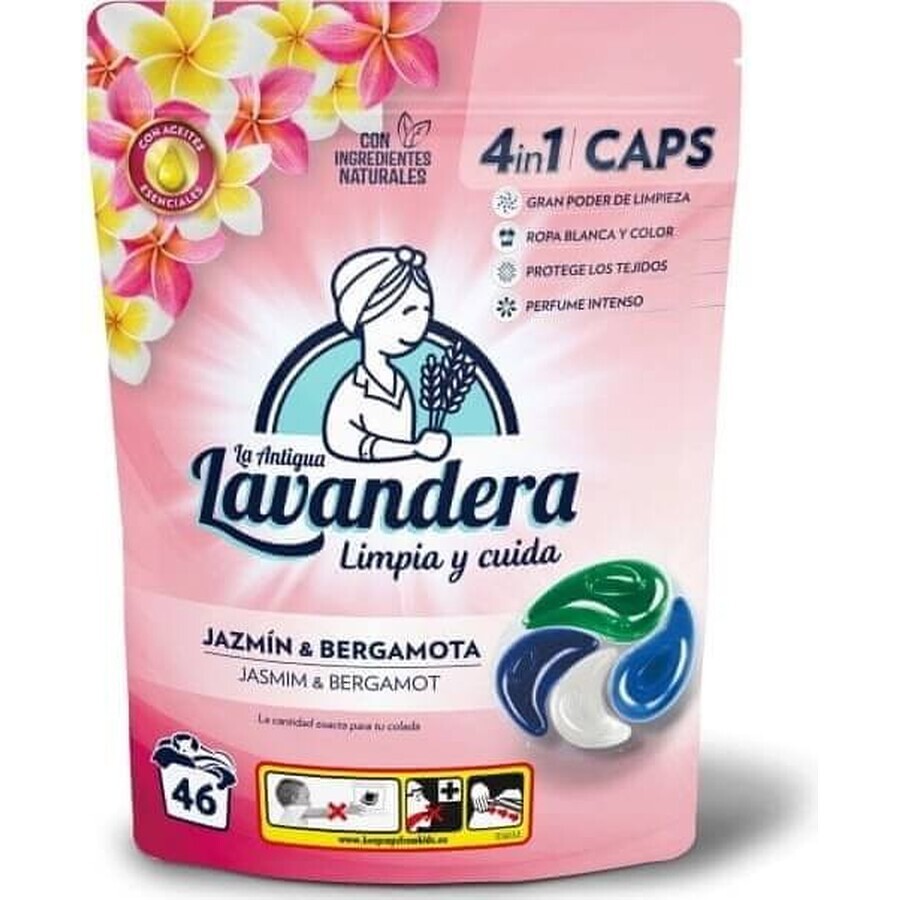 Lavandera cápsulas de lavado Fragancia floral 1×46 uds, cápsulas de lavado