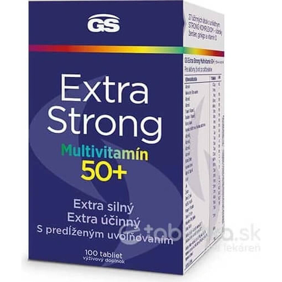 GS Extra Strong Multivitamin 50+, 100 tbl 1×100 tbl, supplément nutritionnel