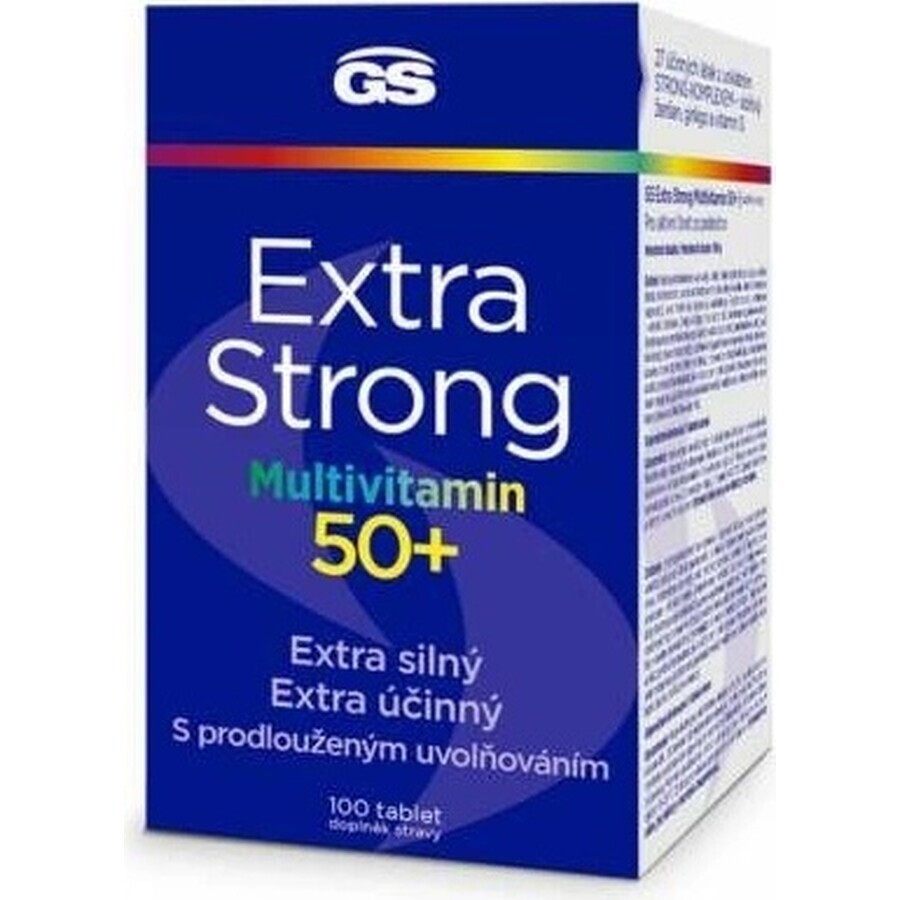 GS Extra Strong Multivitamin 50+, 100 tbl 1×100 tbl, supplément nutritionnel