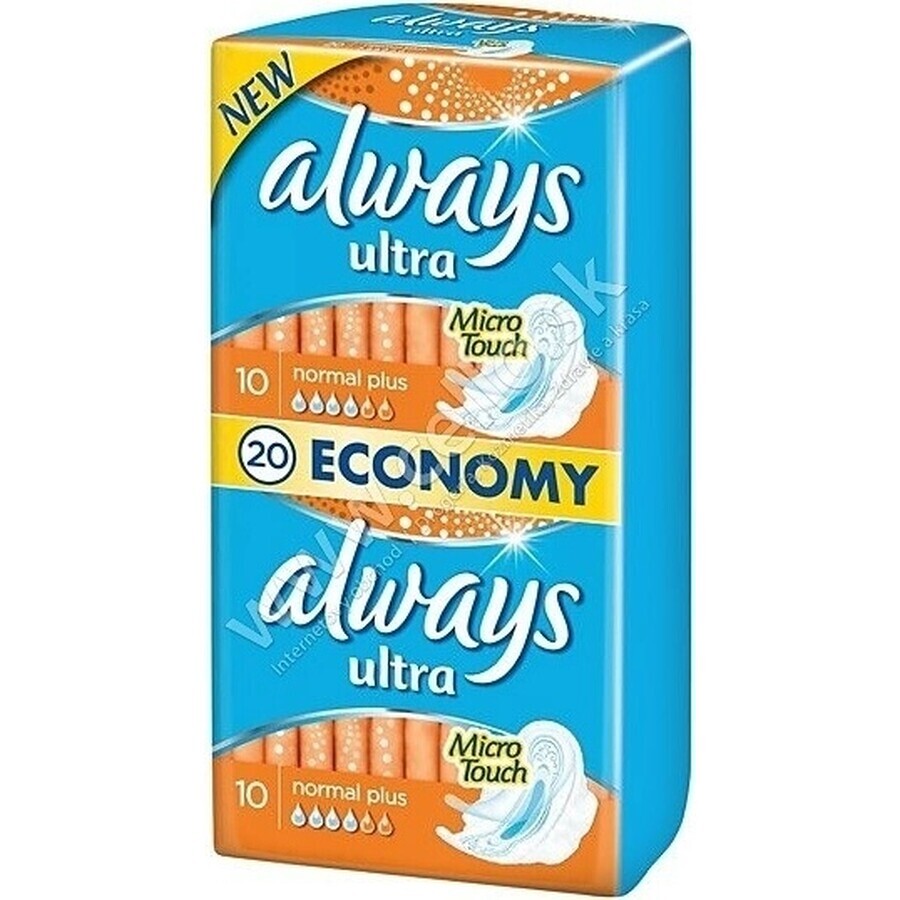 Always Ultra Duo 20 pcs Normal Plus 1×20 pcs, serviettes hygiéniques