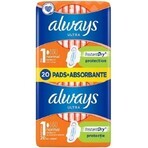 Always Ultra Duo 20 pcs Normal Plus 1×20 pcs, serviettes hygiéniques