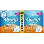 Always Ultra Duo 20 pcs Normal Plus 1×20 pcs, serviettes hygiéniques