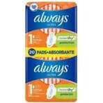 Always Ultra Duo 20 pcs Normal Plus 1×20 pcs, serviettes hygiéniques