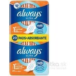 Always Ultra Duo 20 pcs Normal Plus 1×20 pcs, serviettes hygiéniques