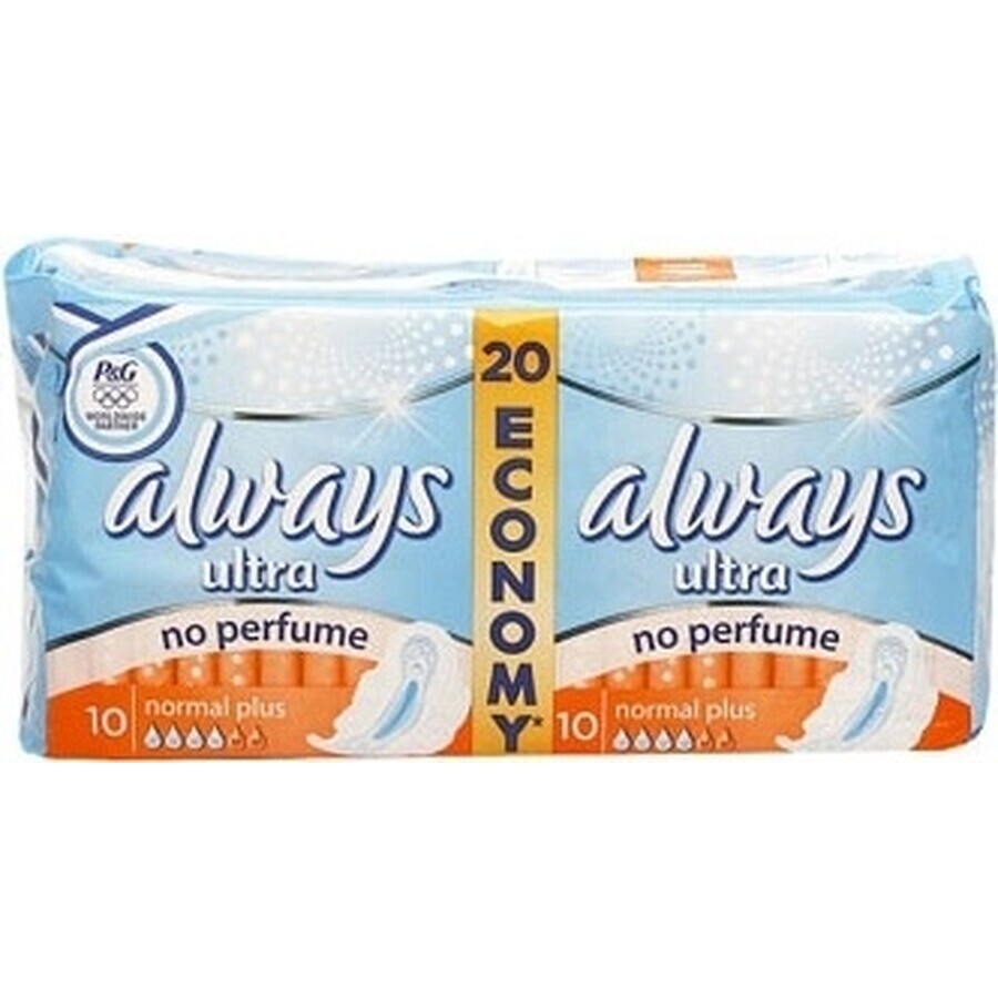 Always Ultra Duo 20 pcs Normal Plus 1×20 pcs, serviettes hygiéniques