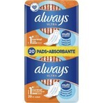 Always Ultra Duo 20 pcs Normal Plus 1×20 pcs, serviettes hygiéniques