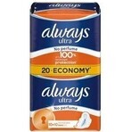 Always Ultra Duo 20 pcs Normal Plus 1×20 pcs, serviettes hygiéniques