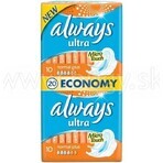 Always Ultra Duo 20 pcs Normal Plus 1×20 pcs, serviettes hygiéniques