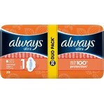 Always Ultra Duo 20 pcs Normal Plus 1×20 pcs, serviettes hygiéniques