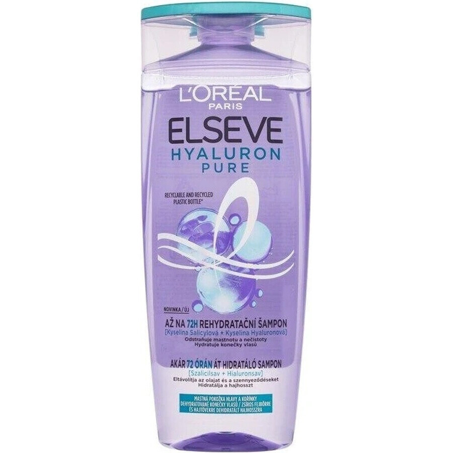 L'Oréal Paris Elseve Hyaluron Pure Șampon, 250 ml 1×250 ml, șampon