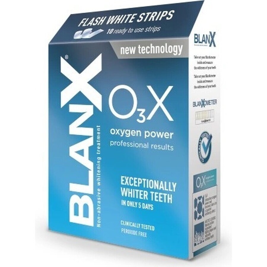 Blanx tiras blanqueadoras O3Xygen power 1×10 uds, tiras blanqueadoras