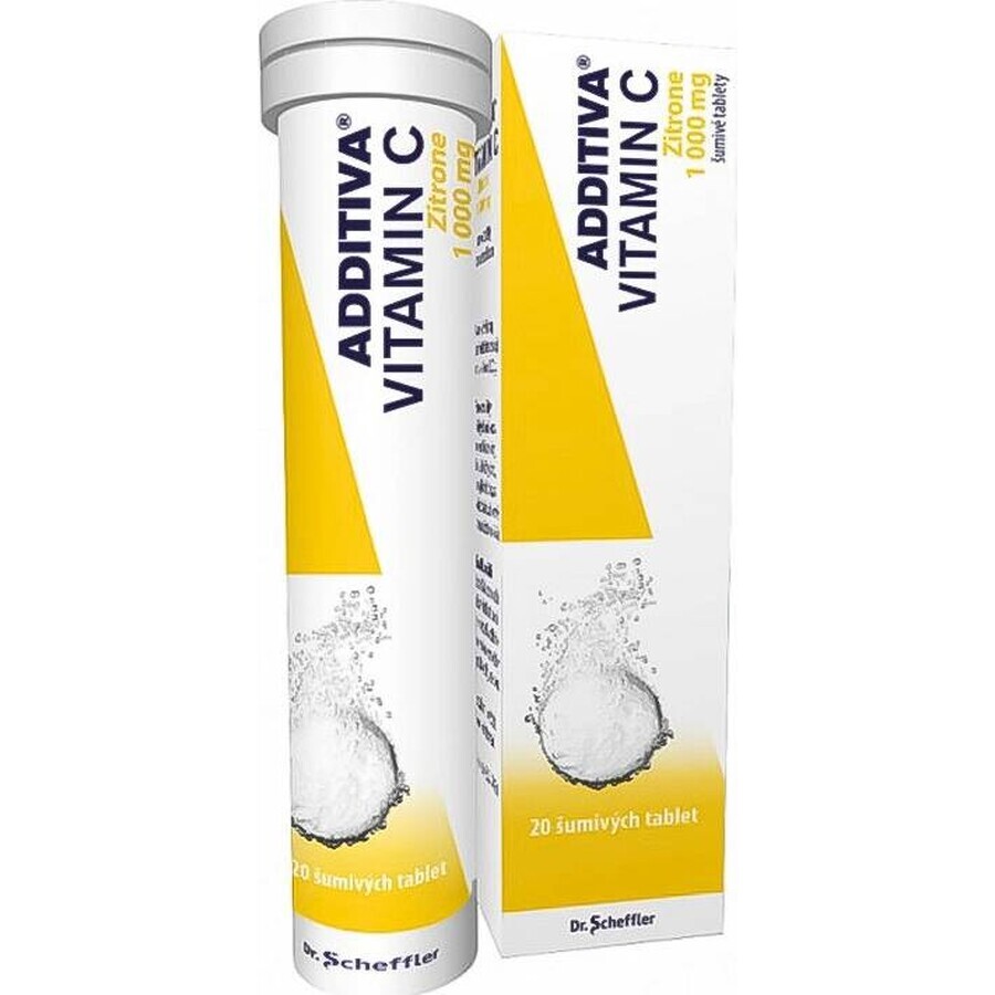 ADDITIVA VITAMINE C 1000 mg Zitrone 1×20 tbl, comprimés effervescents