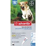 ADVANTIX SPOT-ON PES 4×4 ml, préparation répulsive antiparasitaire