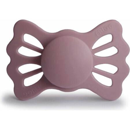 FRIGG Lucky ciuccio simmetrico in silicone Twilight Mauve, +6m 1×1 pz, ciuccio in silicone