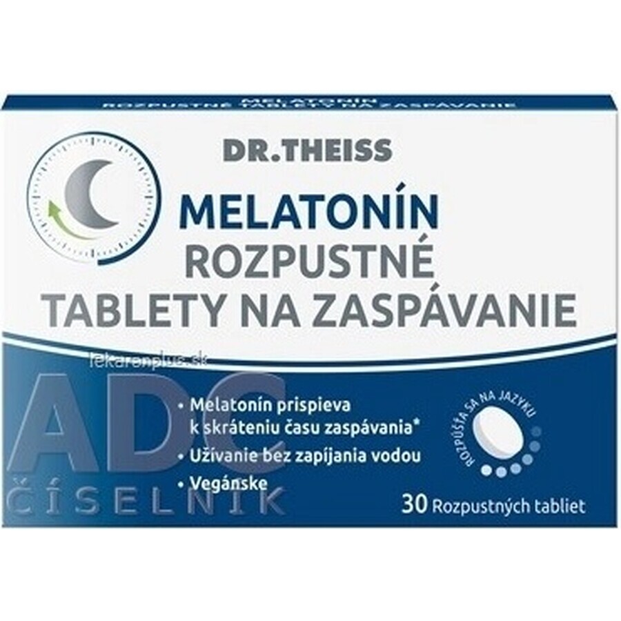 DR.THEISS Melatonin Schlaftabletten 1×30 tbl, Schlaftabletten