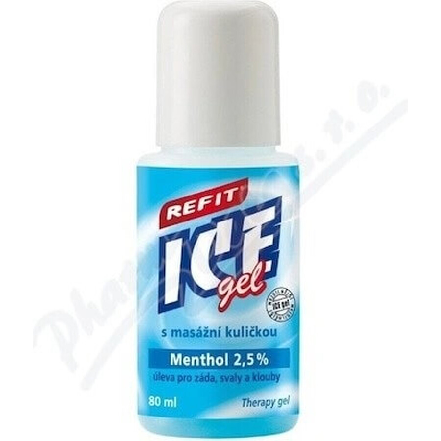 REFIT ICE GEL MENTHOL roll-on 1×80 ml, gel