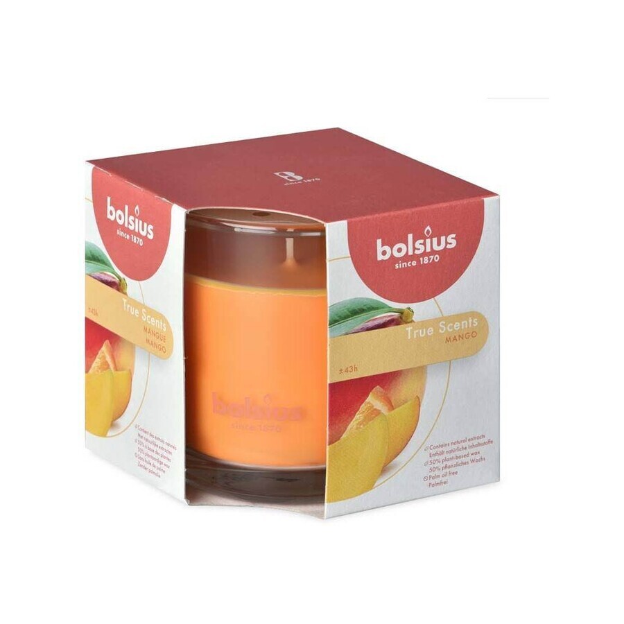 Bolsius Aromatic 2.0 Mango Geurkaars Fles 1×1 st, 95 x 95 mm