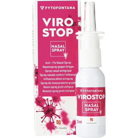 VIROSTOP Spray nasal 1×20 ml, spray nasal contre la grippe, le rhume et la rhinite allergique