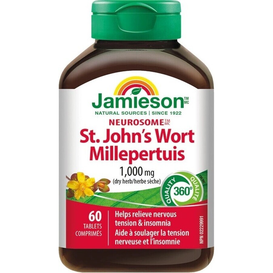 Jamieson's St John's Worth 60tbl / Neurosome Johanniskraut 1×60 tbl, Nahrungsergänzungsmittel