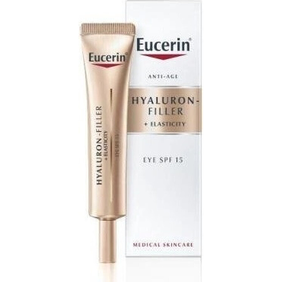 Eucerin HYALURON-FILLER+ELASTICITY Oogcrème 1×15 ml, SPF 15