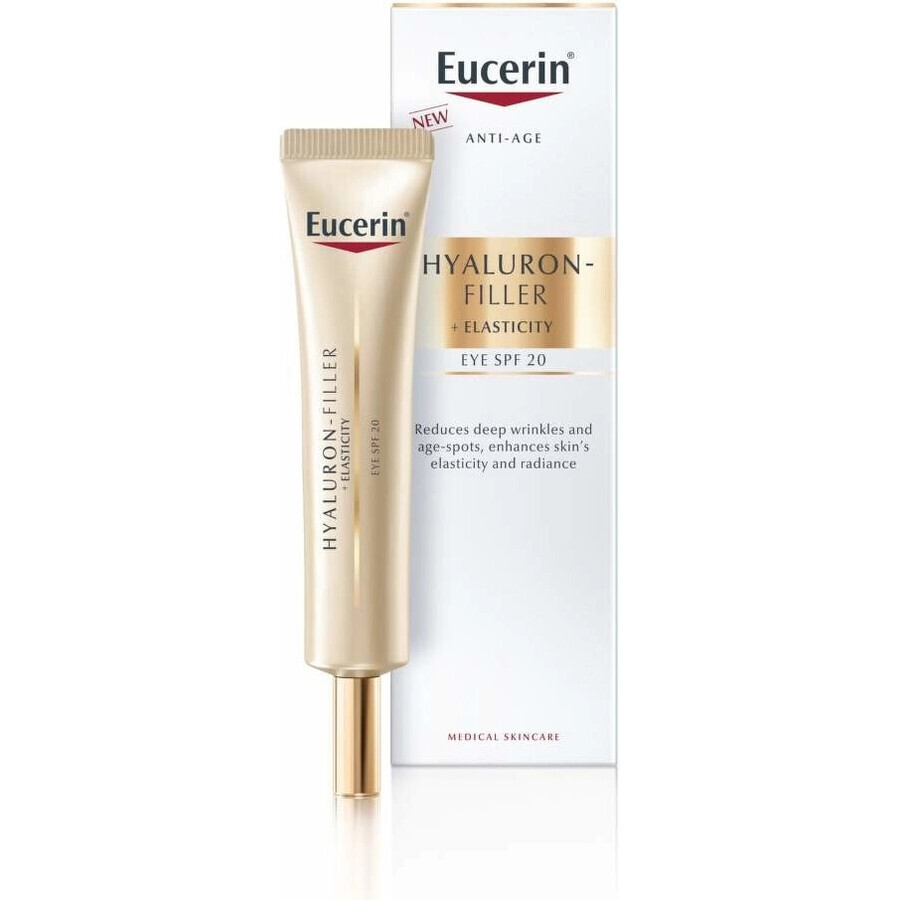 Eucerin HYALURON-FILLER+ELASTICITY Oogcrème 1×15 ml, SPF 15