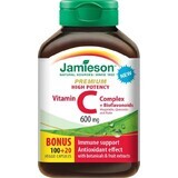 Jamieson Vitamine C PREMIUM avec bioflavonoïdes 600mg 1×120 tbl