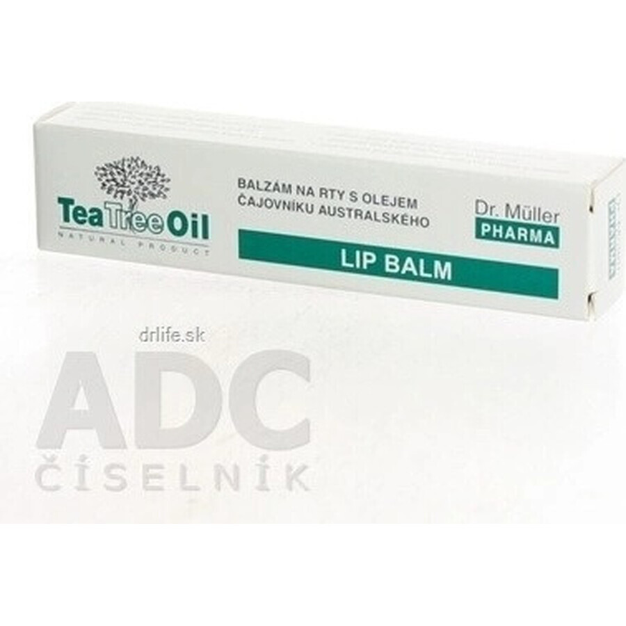 Lip balm with Dr. Müller Tea Tree Oil 1×10 ml, lip balm