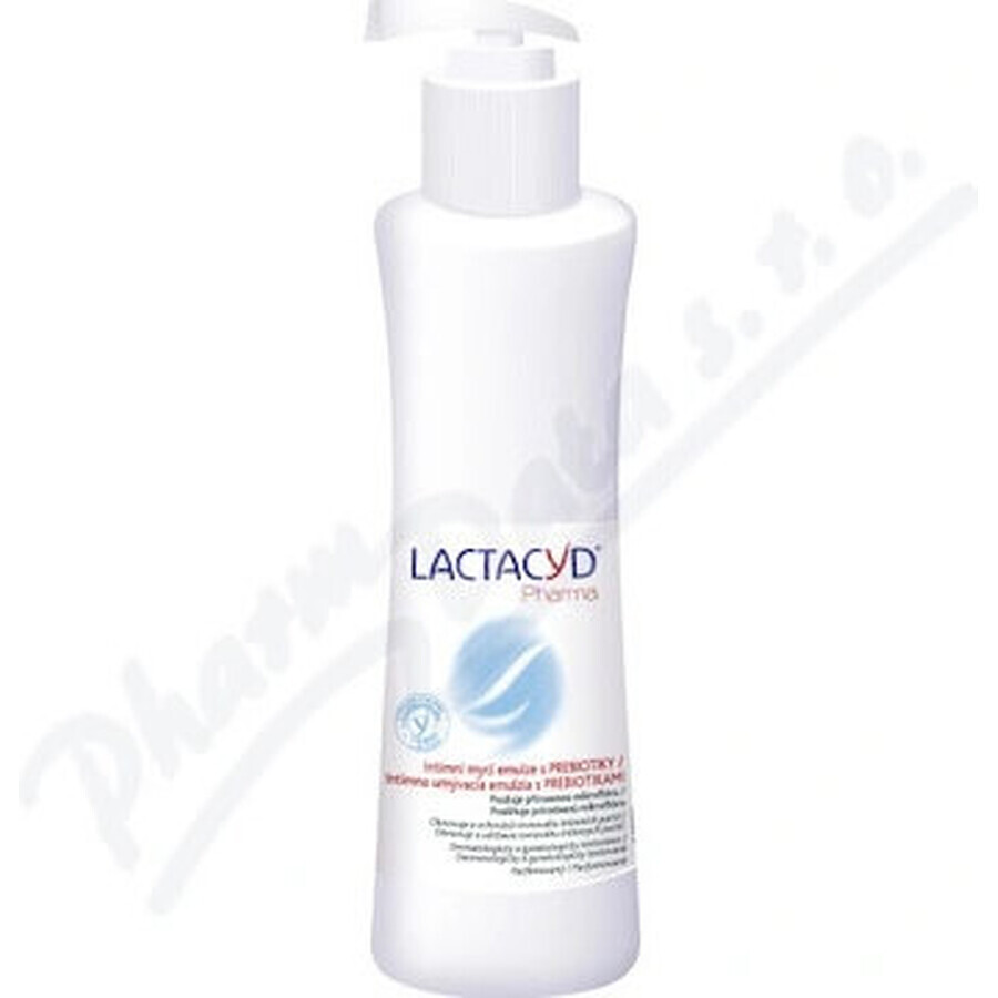 Lactacyd Emulsione detergente intima con prebiotici Pharma Prebiotic Plus 1×250 ml, emulsione detergente intima