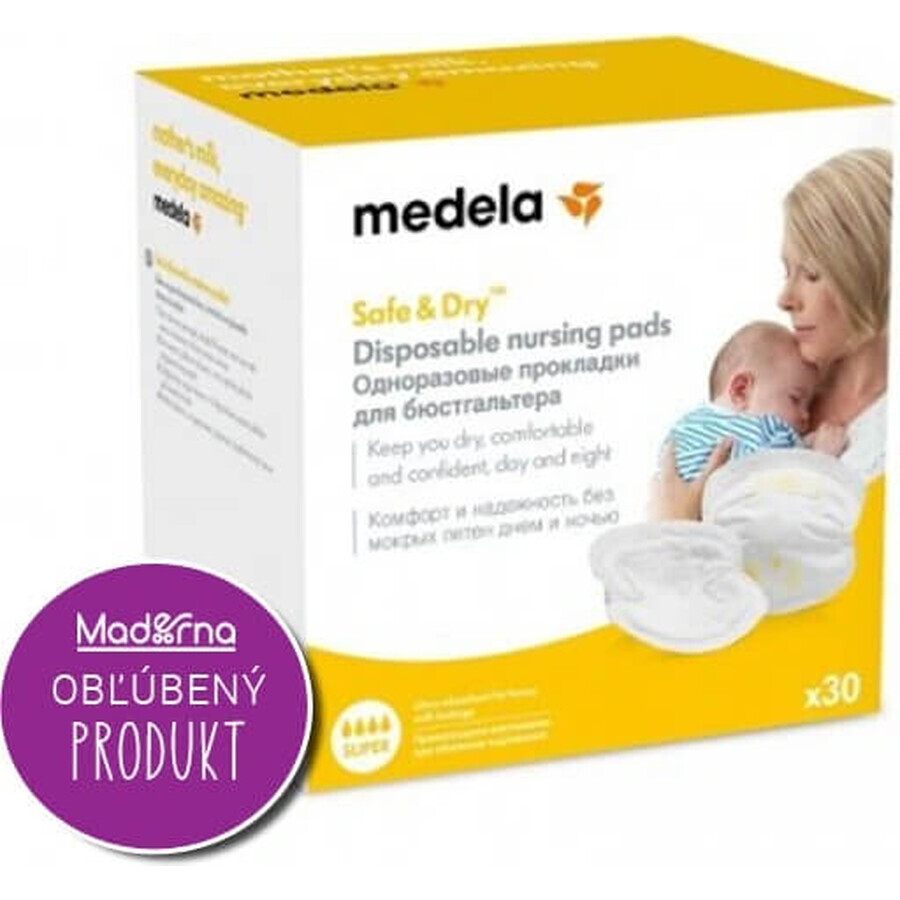 Medela Super Disposable Breast Pads - 30 pcs 1×30 pcs, disposable breast pads