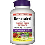 WEBBER NATURALS Resveratrol 200 mg 1×90 cps, food supplement