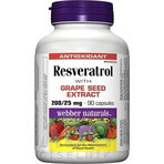 WEBBER NATURALS Resveratrol 200 mg 1×90 cps, food supplement