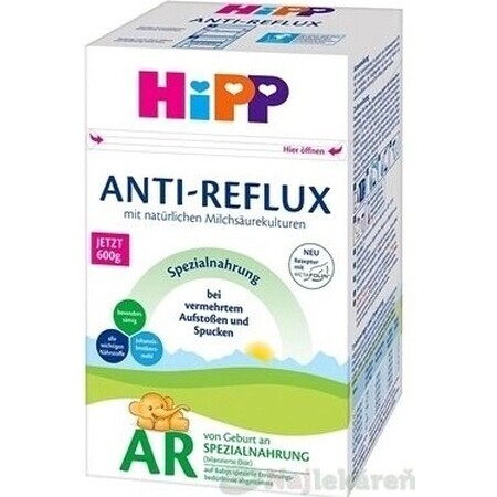 HiPP ANTI-REFLUX AR 1×600 g, formula per neonati dalla nascita