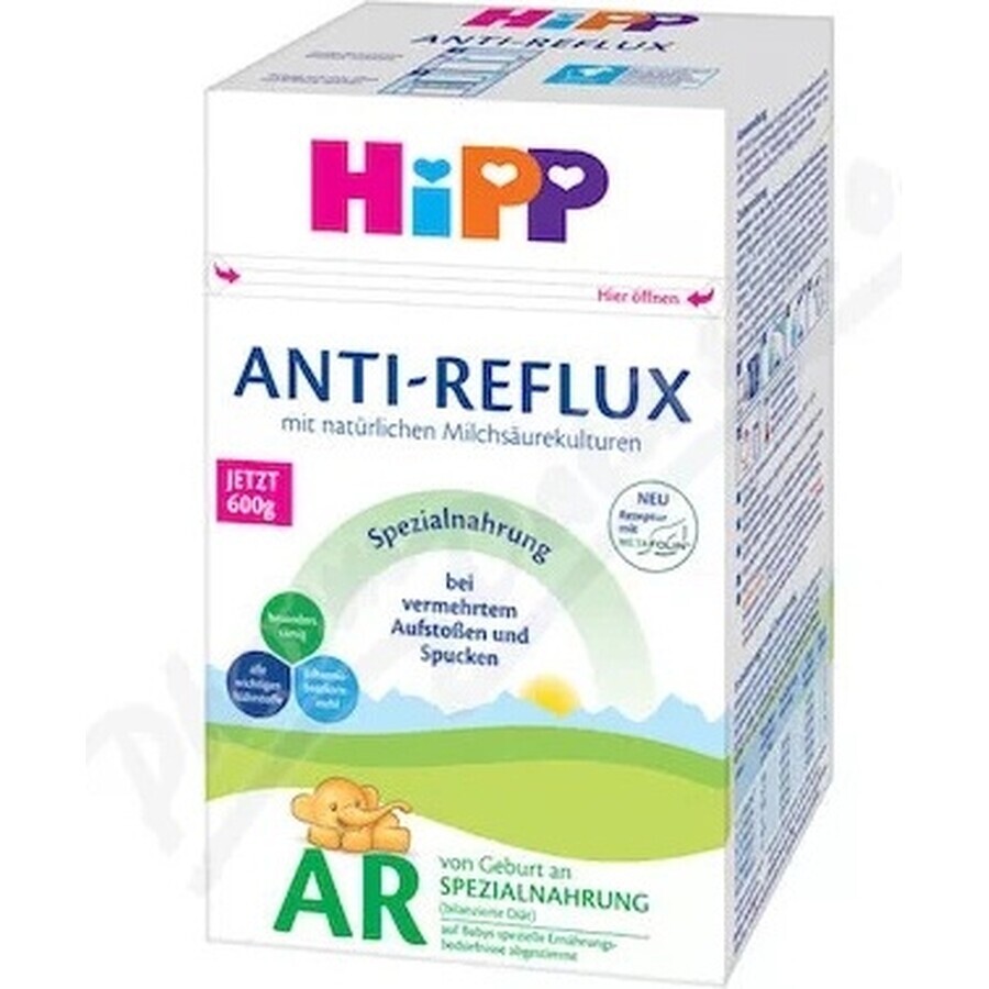 HiPP ANTI-REFLUX AR 1×600 g, formula per neonati dalla nascita