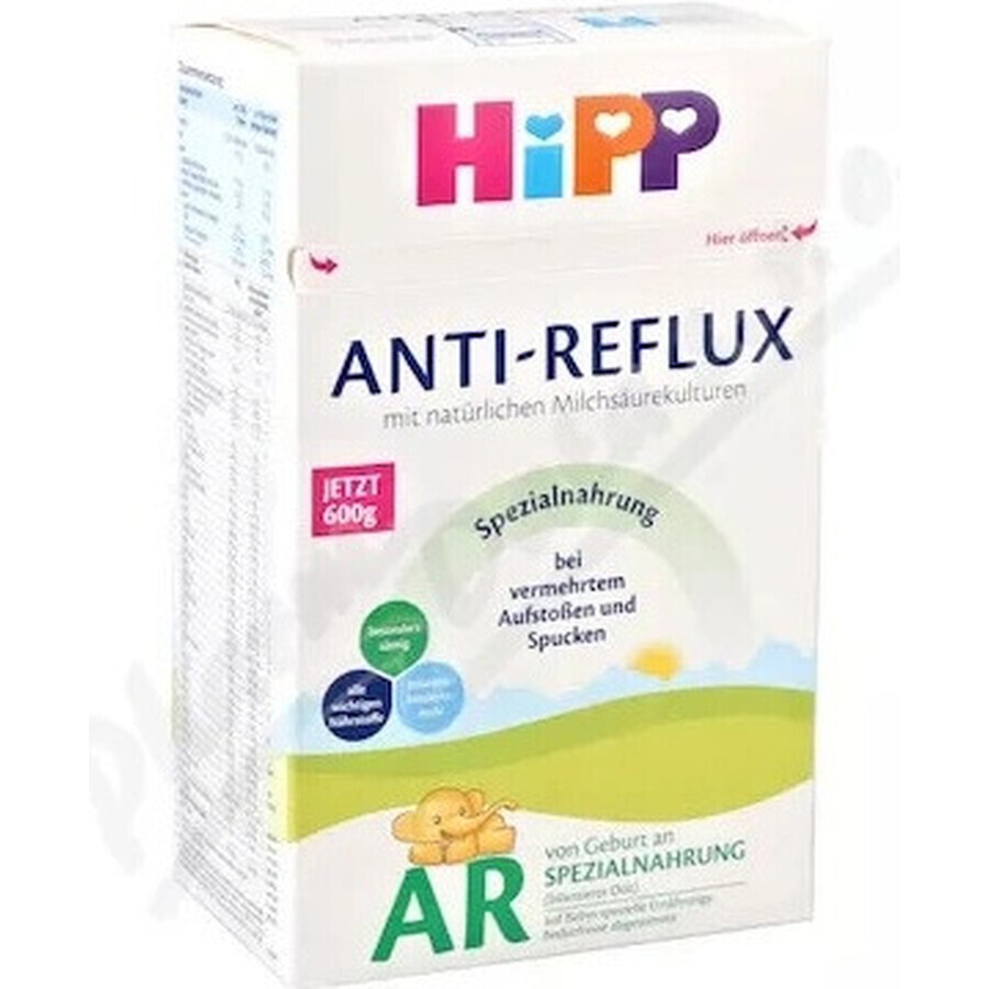 HiPP ANTI-REFLUX AR 1×600 g, formula per neonati dalla nascita