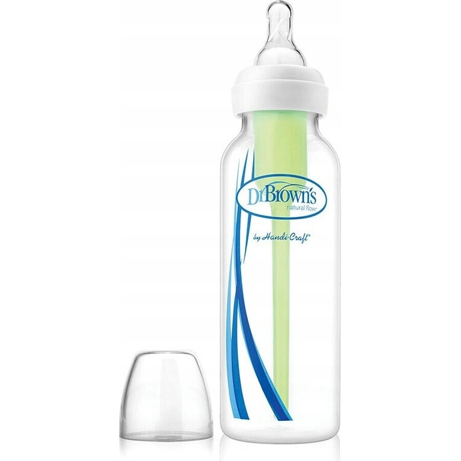 Dr.BROWN'S BABY BOTTLE OPTIONS+ 250 ml 1×1 pc, narrow, 0M+, anti-colic, plastic, white