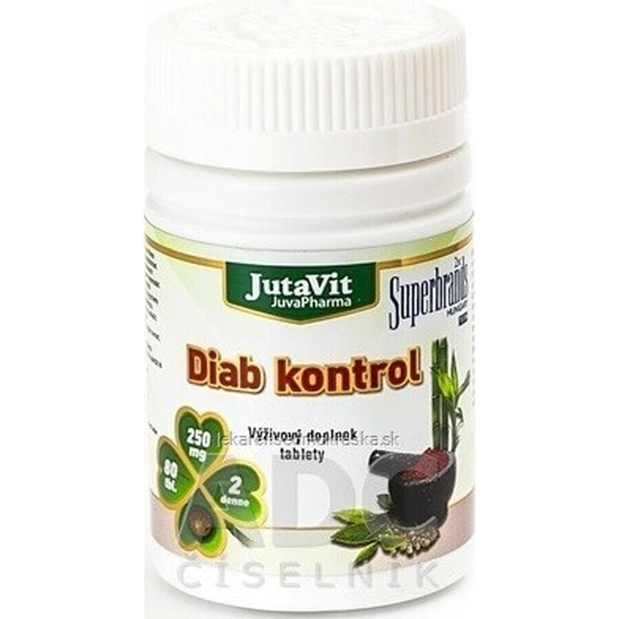 JutaVit Diab Control + chrome organique tbl 1x80 pcs