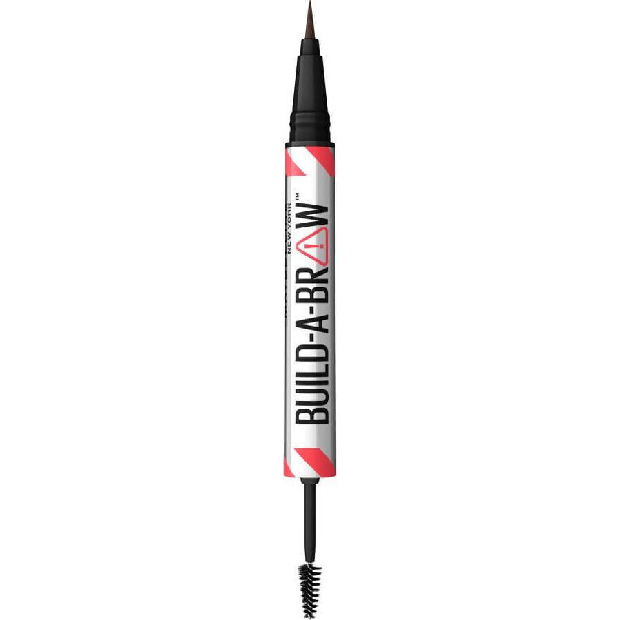 Maybelline New York Build A Brow 260 Deep Brown 1×1 Marqueur et gel à sourcils 1×1, Marqueur et gel à sourcils