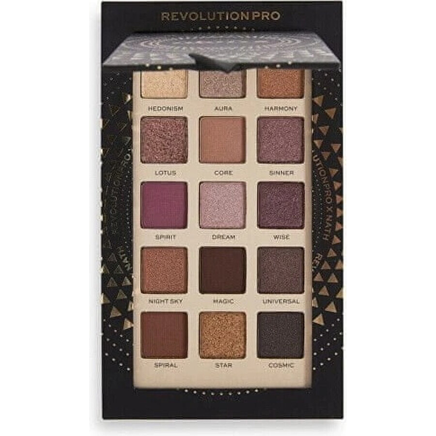 Revolution PRO, X Nath Night, palette d'ombres à paupières 1×16,50 g, palette d'ombres à paupières