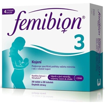 FEMIBION 3 Stillen, 28 tbl + 28 cps 1×28 tbl + 28 cps, Nahrungsergänzungsmittel