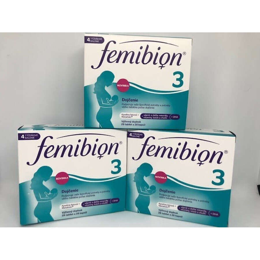 FEMIBION 3 Stillen, 28 tbl + 28 cps 1×28 tbl + 28 cps, Nahrungsergänzungsmittel