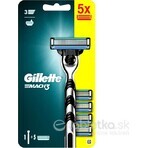 GILLETTE MACH3 SHAVER + 5NH Set 1×1, scheerapparaat + 5 reservekoppen