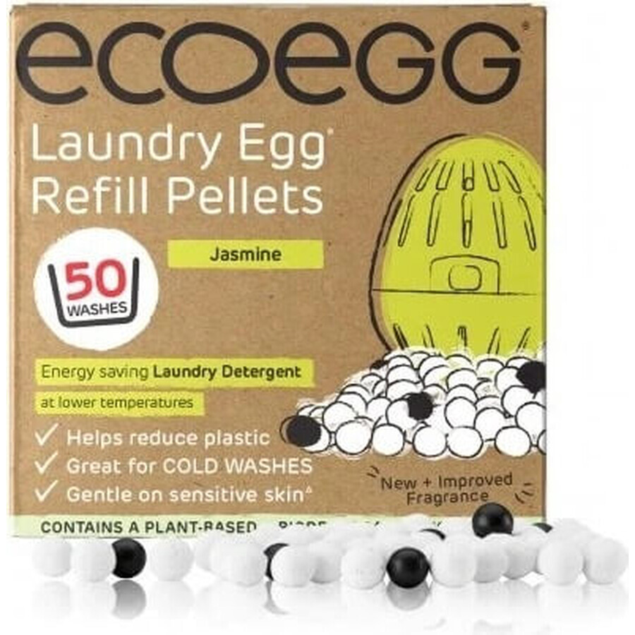 Ecoegg Cartuș pentru ouă de spălat - 50 de spălări fără parfum 1×1 buc, cartuș pentru 50 de spălări