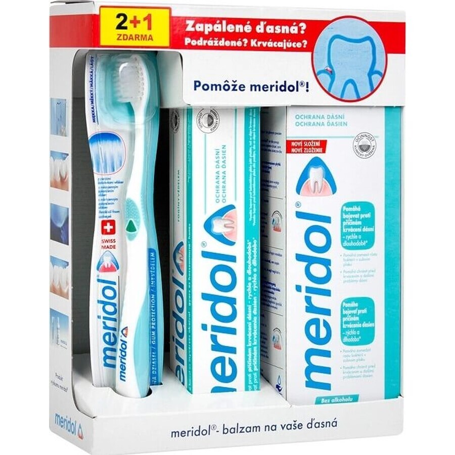 SYSTEME MERIDOL POUR LES gencives douloureuses et saignantes 1×1 set, hygiène dentaire